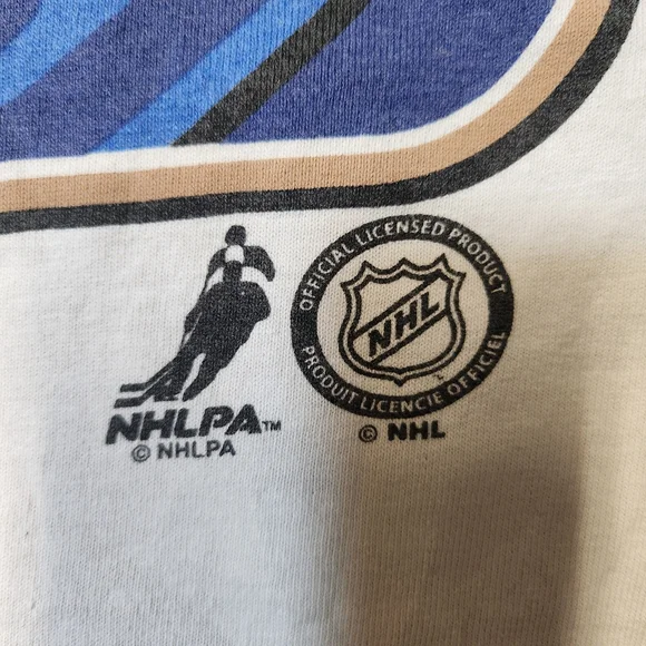 Edmonton Oilers Ales Hemsky 83 White Tee Y2K Vintage 00s NHL - Picture 3 of 7